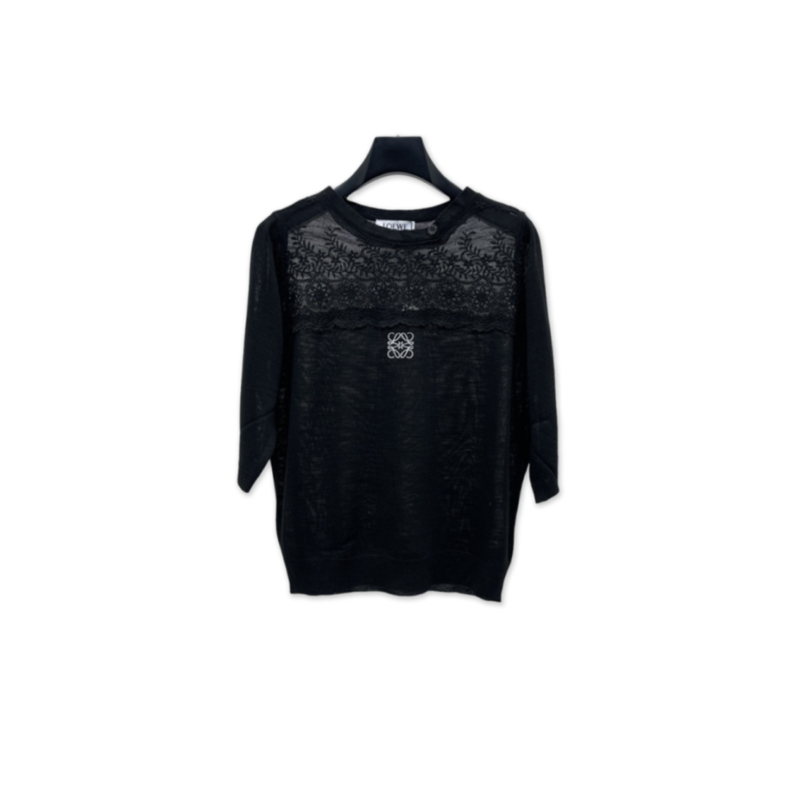 LOEWE CREW NECK KNITTED SHORT SLEEVE